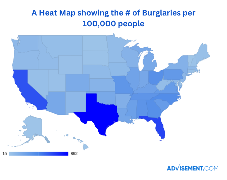 Burglary statistics by state